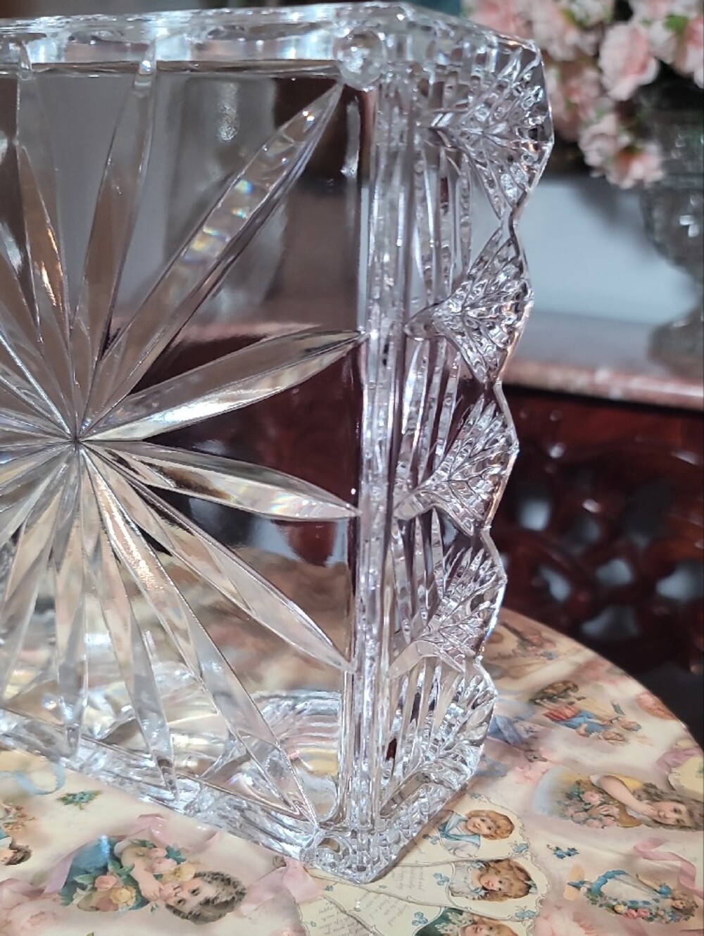 Vtg Fifth Avenue Lead Crystal Napkin Holder - Picture 6 of 6